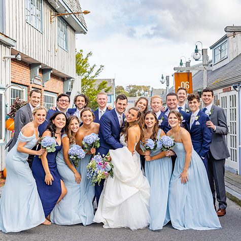 Beauport Hotel wedding with photos in downtown rockport